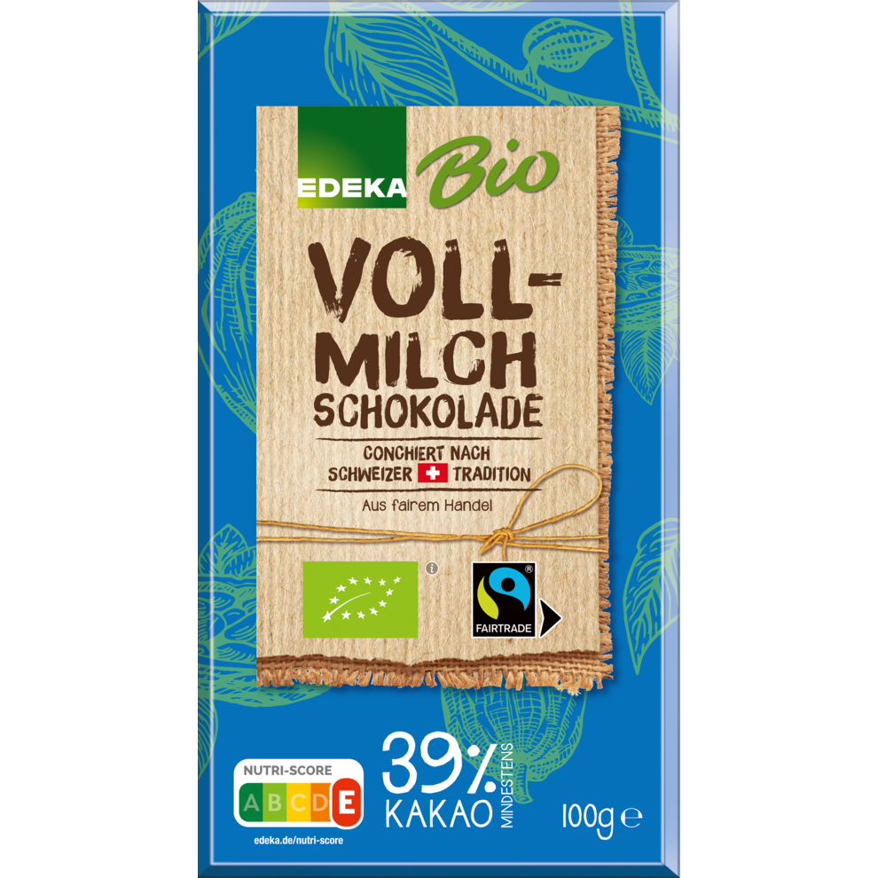 Edeka Bio Fairtrade Vollmilch Schokolade G S Waren Waffeln