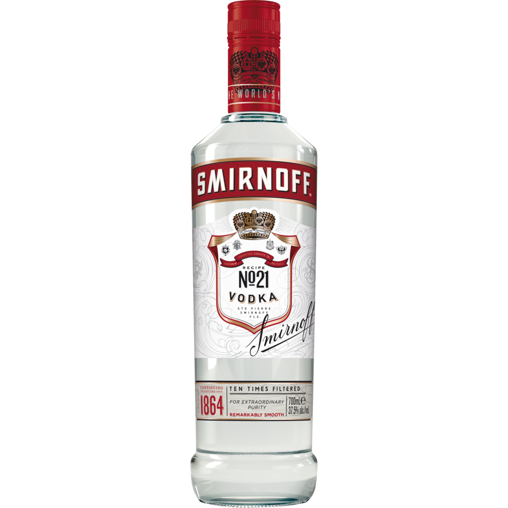 Smirnoff No21 Red Label Premium Vodka 375 07l Klare Spirituosen Spirituosen Getränke 1466