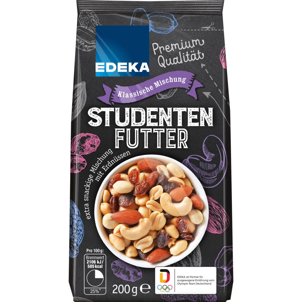 EDEKA Studentenfutter klassische Mischung 200g | Chips, Salzgebäck ...