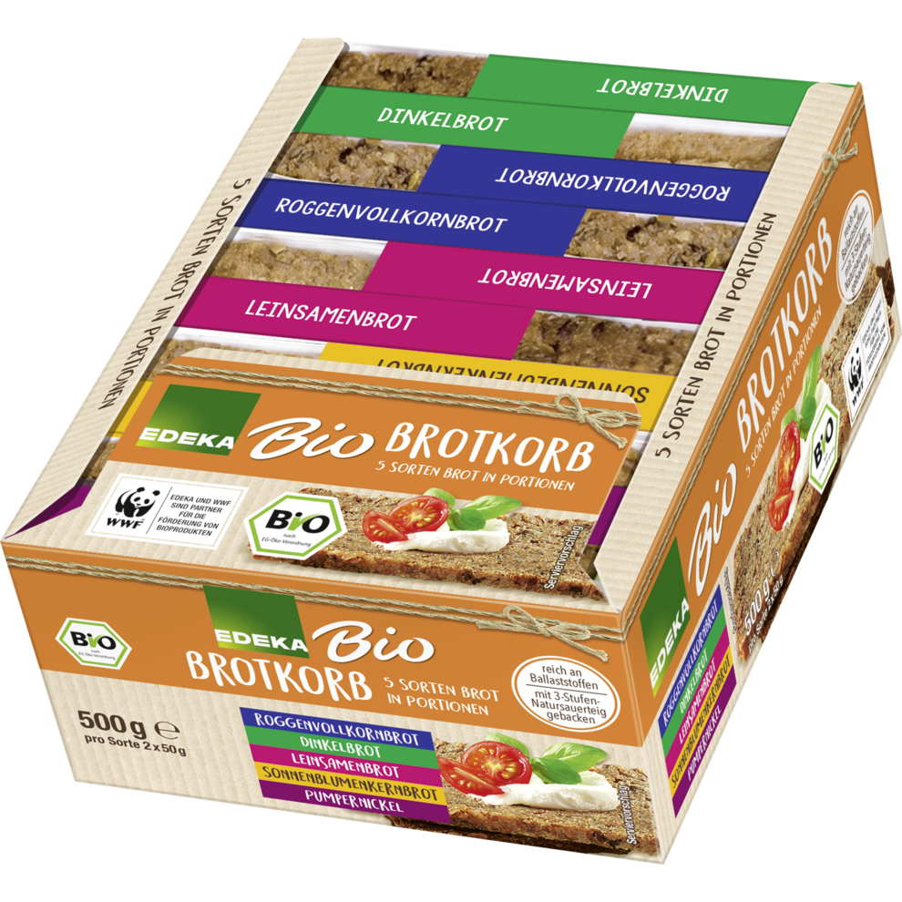Bio Edeka Brotkorb 5 Sorten Brot In Portionen 500g Brot Brotaufstrich Bio Veggi Vegan Alle Produkte Online Bestellen Konsum Leipzig