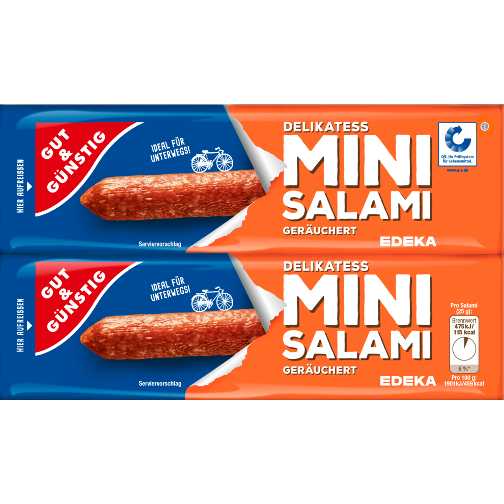 GUT&GÜNSTIG Mini Salami 50g QS Salami Wurst Kühlprodukte Alle