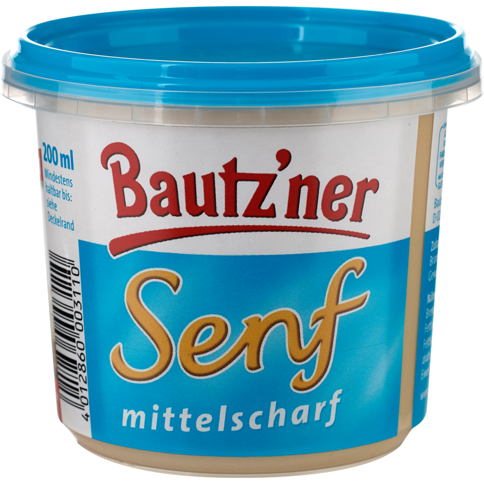 Bautzner Mittelscharfer Senf 200ml | Senf, Ketchup & Öl | VON HIER ...