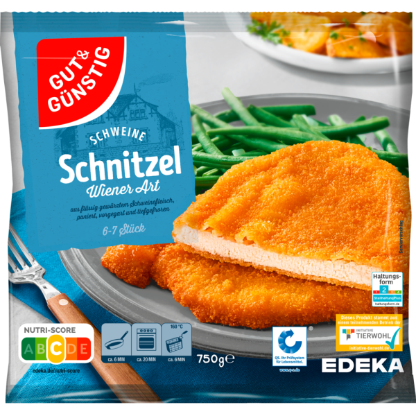 GUT&GÜNSTIG Schweine-Schnitzel Wiener Geflügel Produkte Fleisch | | Tiefkühlprodukte | | bestellen g Leipzig Online | 750 Art Alle Konsum 