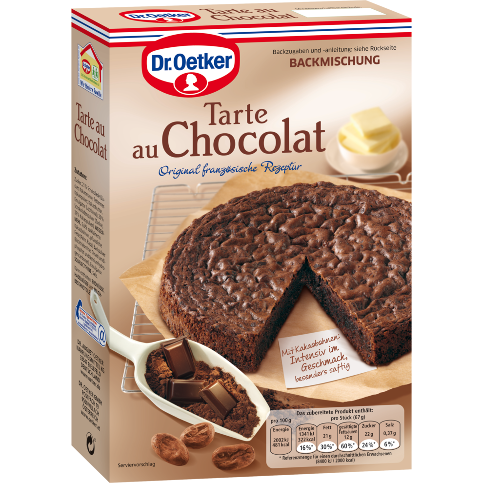 Dr Oetker Tarte Au Chocolat 470 G Backmischungen Backen Lebensmittel Alle Produkte Online Bestellen Konsum Leipzig