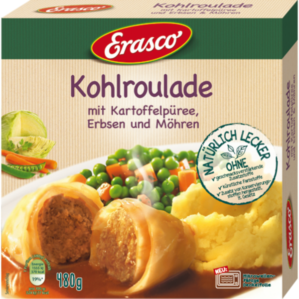 Erasco Kohlroulade 480 g, Fertiggerichte, Fertiggerichte, Suppen & Soßen, Lebensmittel, Alle Produkte, Online bestellen